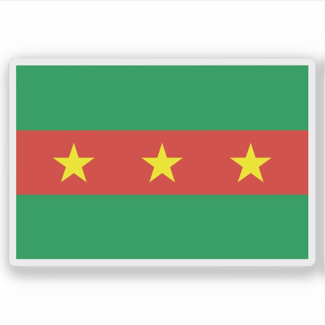 Adesivo A bandeira das pessoas Ewe, Gana (Frente)