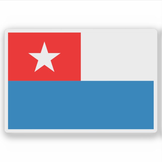 Adesivo A bandeira de Céspedes, Cuba (Frente)