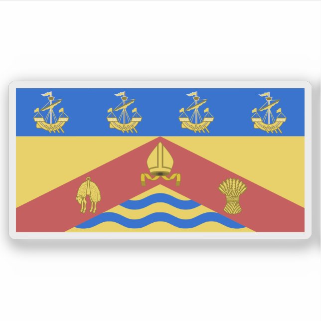 Adesivo A bandeira de ChristChurch, Nova Zelândia (Frente)