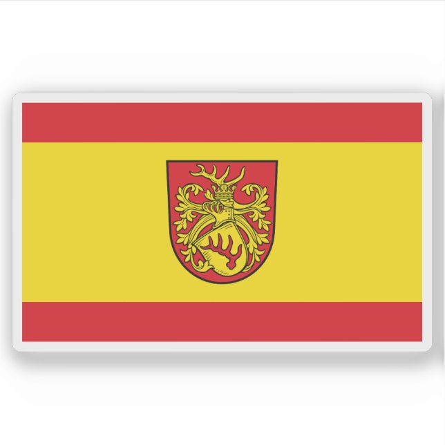 Adesivo A bandeira de Forst (Lausitz) (Frente)