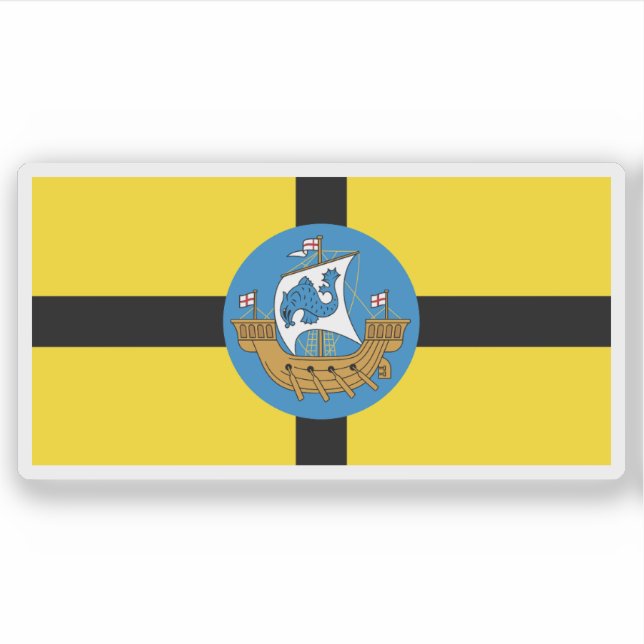 Adesivo A bandeira de Wellington, Nova Zelândia (Frente)