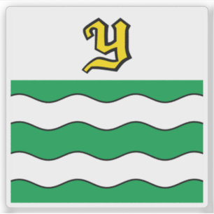 Adesivo A bandeira de Yverdon-les-Bains, Suiça