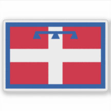 A bandeira do Piemonte, Itália