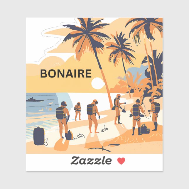 Adesivo A beleza de Bonaire espera (Folha)