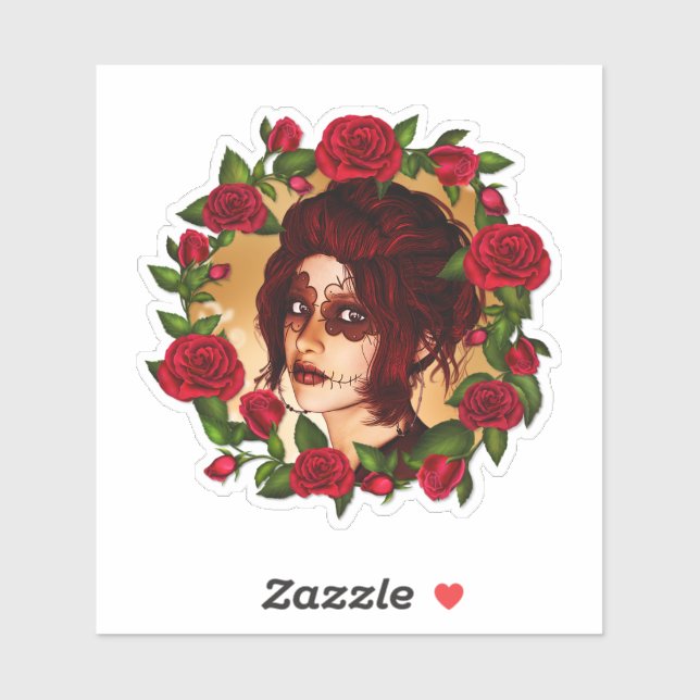 Adesivo A Boneca de Açúcar Escarlate (Folha)