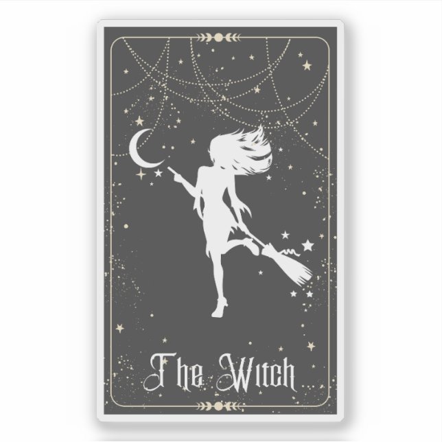 Adesivo A bruxa Bonito Tarot (Frente)