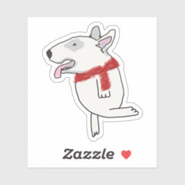 Adesivo A Bull Terrier gosta de viajar