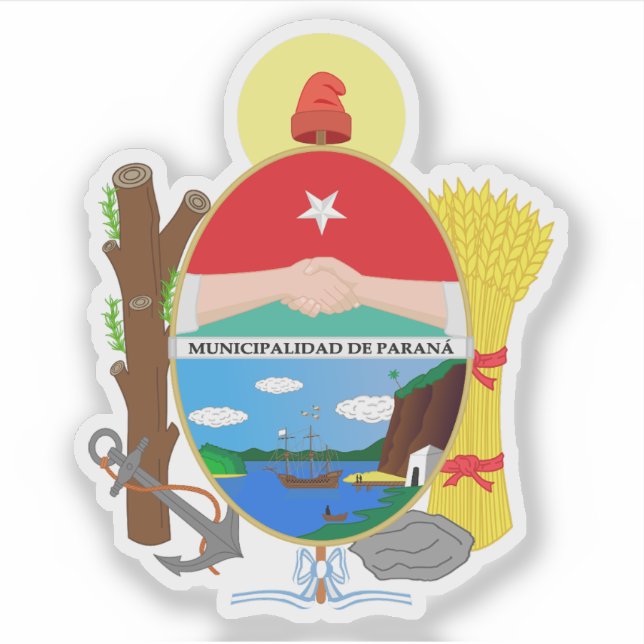 Adesivo A casaco do Paraná, Argentina (Frente)