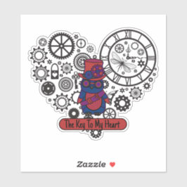 Adesivo A chave do meu coração
