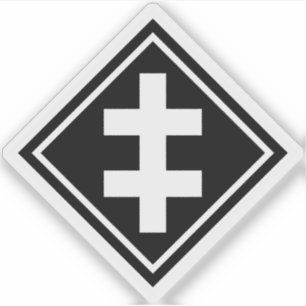 Adesivo A Cruz de Lorena - v2 (branco)