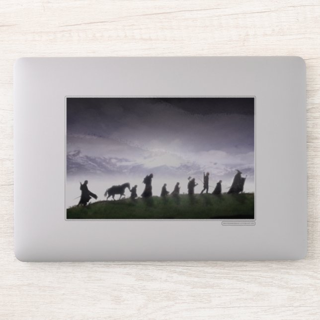 Adesivo A Fellowship do Anel (Computador)