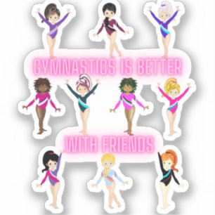 Adesivo A ginástica É Melhor Com Amigos