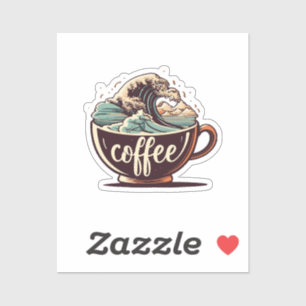 Adesivo A Grande Onda De Café