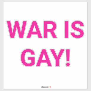 Adesivo A Guerra é Arco-íris dos Direitos Gay Hankamer Art
