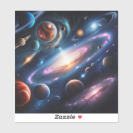 Adesivo A imagem dos planetas