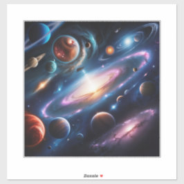 Adesivo A imagem dos planetas