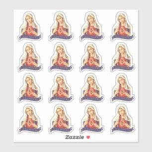 Adesivo A Jesus através do entalhe católico do vinil de