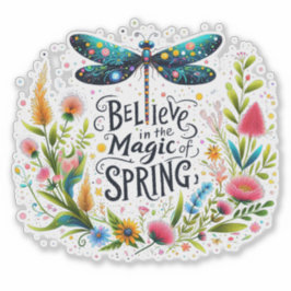 Adesivo A Magia do Primavera floral