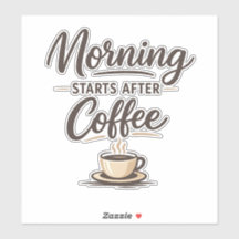 A manhã começa depois do café - Café minimalista