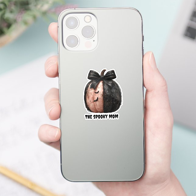 Adesivo A Mãozinha Mama de Halloween Pumpkin (Telefone)