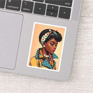 Adesivo A moda das mulheres negras anos 50, presente de sa
