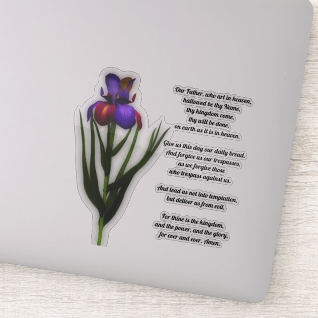 Adesivo A Oração do Senhor Nosso Pai Íris (Detalhe)