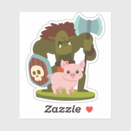 Adesivo A Orc De Porco