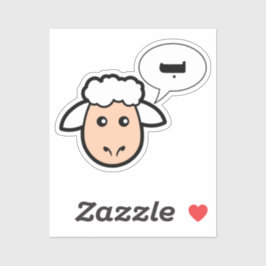 Adesivo A Ovelha Diz Ba Árabe Engraçado Arábico Pun