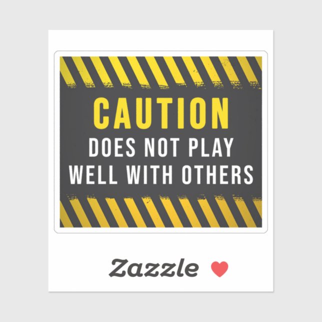 Adesivo A Precaução Não Se Faz Bem Com Outros (Folha)