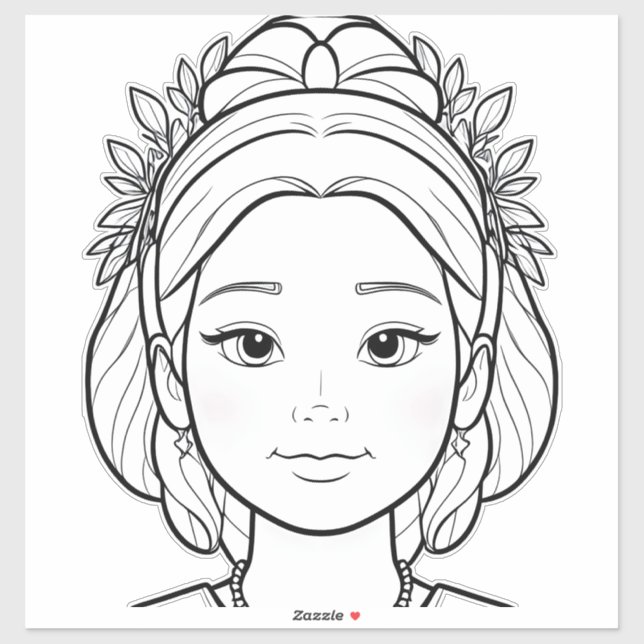 Adesivo A Princesa Gentil: Um Conto de Graça (Folha)