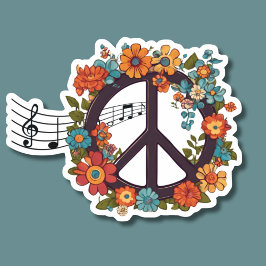Adesivo À prova de água de música pacífica