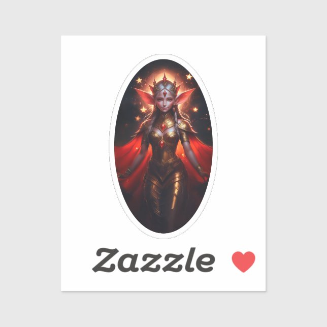 Adesivo A Rainha Do Vigia Da Lua Elves Possui Para Nós (Folha)