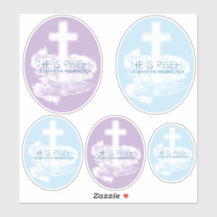 Adesivo A ressurreição é Páscoa cristã.