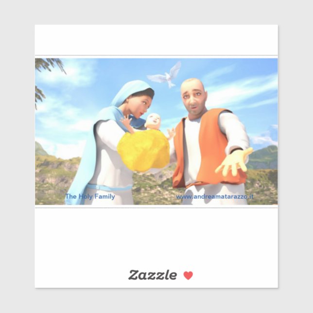 Adesivo A Santa Família - Natividade (Folha)