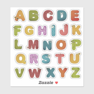 Adesivo A to Z Alphabet Stick On Letters