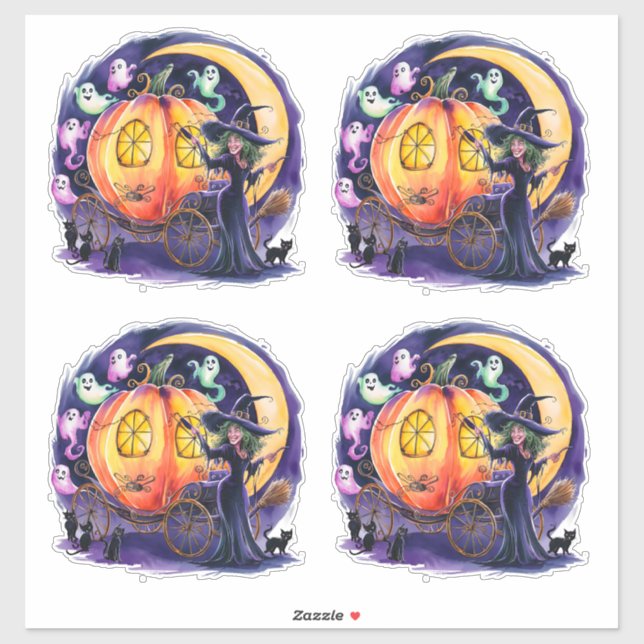 Adesivo A Viagem à Meia-Noite de Uma Bruxa (Folha)