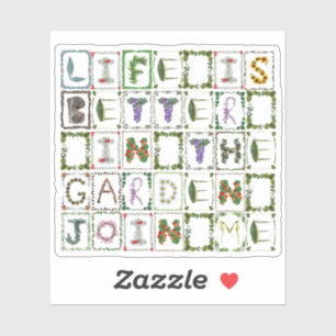 Adesivo A vida é melhor no jardim \ Gardener Lover