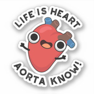Adesivo A Vida É O Coração Aorta Sabe Que Anatomia Boni
