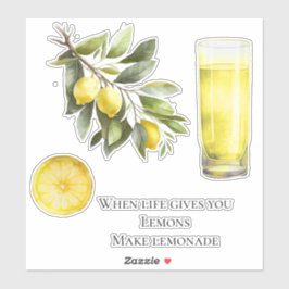 Adesivo A Vida Te Dá Limões Citação Limonada