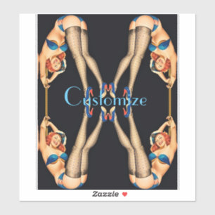 Adesivo A Vintage Acrobatic Pinups Thunder_Cove