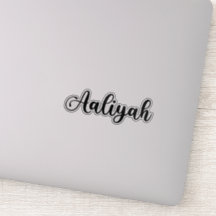 Aaliyah Name - Caligrafia manuscrita