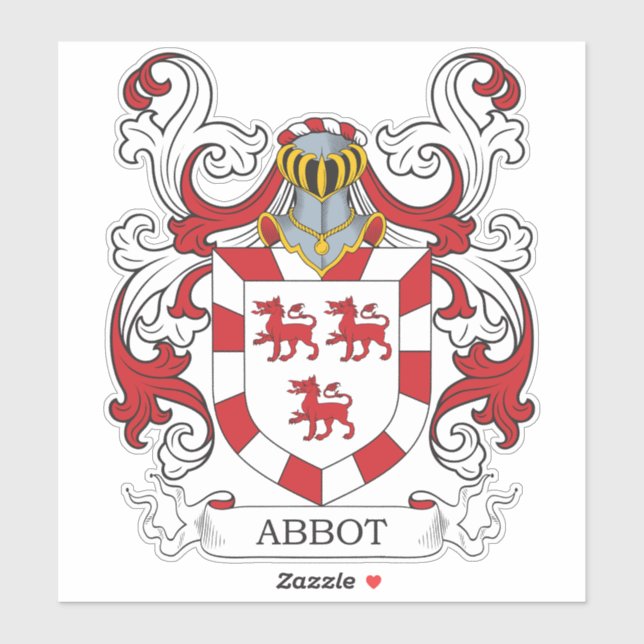 Adesivo Abbot Family Crest (Folha)