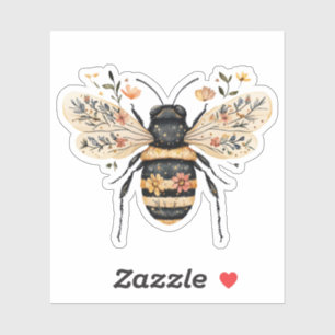 Adesivo Abeja Floral Caprichosa