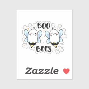 Adesivo Abejas Fantasmas Lindas - Halloween Divertido em b