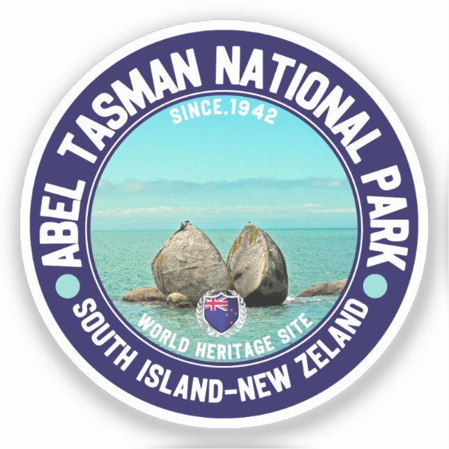 Adesivo Abel Tasman National Park New Zeland (Frente)