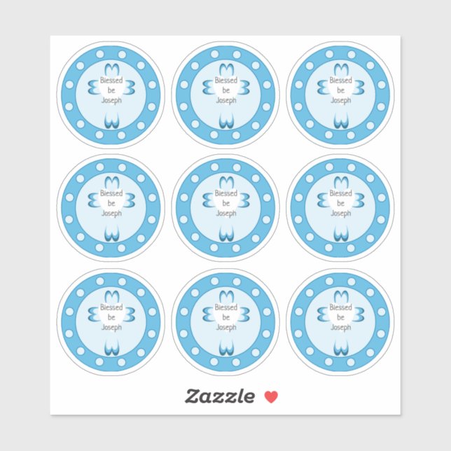 Adesivo Abençoados Stickers Baptism (Folha)