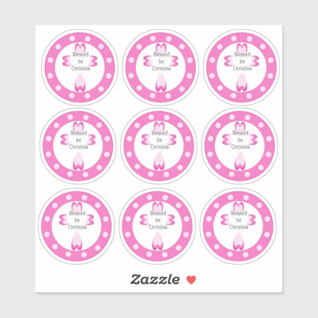 Adesivo Abençoados Stickers Baptism (Folha)