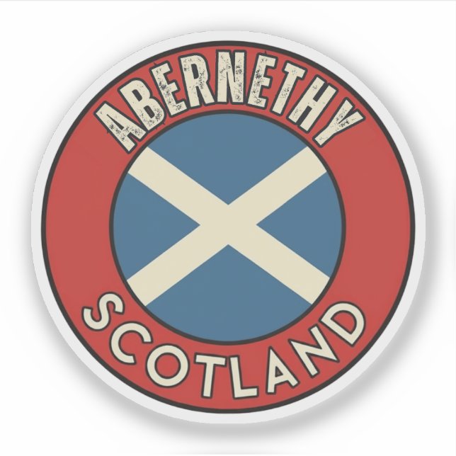 Adesivo Abernethy, Escócia (Frente)