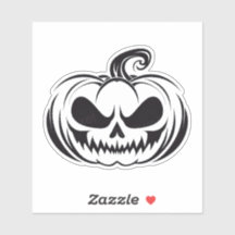 Abóbora com estêncil craniano