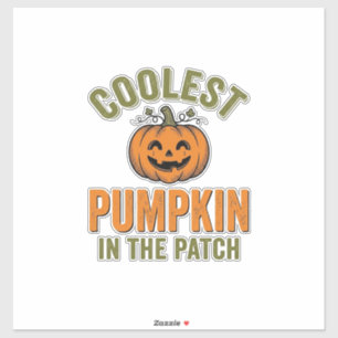 Adesivo Abóbora Mais Legal no Patch Vintage Des Halloween